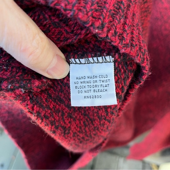 Lands’ End Men’s Vintage Ragg Wool Crewneck Chunky Knit Pullover Sweater Sz L - Picture 4 of 9